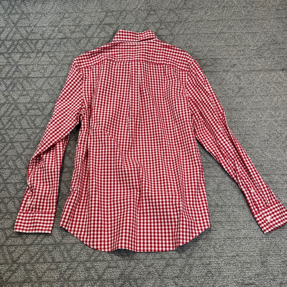 Vineyard Vines Mens Classic Fit Tucker Shirt Gingham Red White Check M - Picture 6 of 6